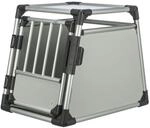 TRIXIE Transportbox Aluminium silber/hellgrau Transportbox Gr&ouml;&szlig;e M (55 x 78 x 62