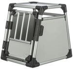 TRIXIE Transportbox Aluminium silber/hellgrau Transportbox Gr&ouml;&szlig;e S (48 x 64 x 57