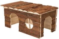 TRIXIE Haus Jerrik, Zwergkaninchen, Rindenholz, 40 &times; 20 &times; 23 cm