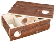 TRIXIE Labyrinthhaus Leif, Hamster, Rindenholz, 35 &times; 11 &times; 25 cm