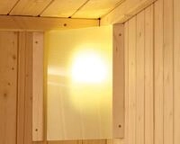 Karibu Saunaleuchte Premium-f&uuml;r Anschluss an Karibu Starkstrom (4,5/9 kW)