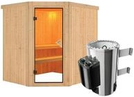 Karibu Sauna Lilja 3,6kW230VOfen Steuerung Ohne Dachkranz