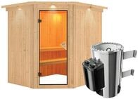 Karibu Sauna Lilja 3,6kW 230VOfen Steuerung Inkl.Dachkranz OhneMontage