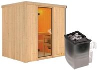 Karibu Sauna Bodin-8 kWOfen int. Steuerung-Ohne Dachkranz
