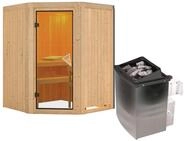 Karibu Sauna Larin 9 kWOfen int. Steuerung ohne Dachkranz