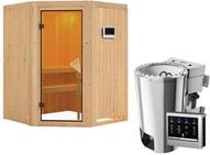 Karibu Sauna Nanja-3,6kW230VBioofen-Steuerg.-Ohne Dachkranz