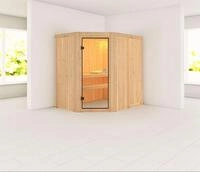 Karibu Sauna Carin ohne Ofen ohne Dachkranz