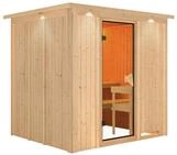 Karibu Sauna Sodin-ohne Ofen-Inkl. Dachkranz