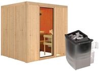 Karibu Sauna Sodin-9 kWOfen int. Steuerung-Ohne Dachkranz