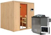 Karibu Sauna Sodin-9kWBio-Ofen-Steuerger&auml;t-Ohne Dachkranz