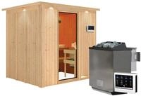 Karibu Sauna Sodin 9kWBio Ofen Steuerger&auml;t Inkl.Dachkranz