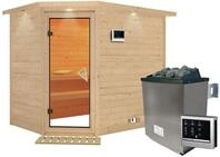 Karibu Sauna Tanami-9 kW Ofen-Steuerger&auml;t-Inkl.Dachkranz