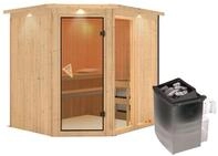 Karibu Sauna Fiona 2-9 kW Ofen-Steuerung-Inkl. Dachkranz