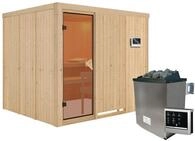 Karibu Sauna Gobin-9 kW Ofen-Steuerger&auml;t-Ohne Dachkranz