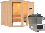 Karibu Sauna Fiona 3-9 kW Ofen-Steuerger&auml;t-Ohne Dachkranz