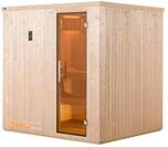 Weka Sauna Halmstad 2 mit Glast&uuml;r und Fronteinstieg - 68 mm 7,5 kW Saunaofen OS