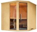 Weka Sauna Varberg 3 / Ohne Ofen - Ganzglast&uuml;r u. Fensterelement