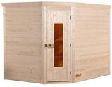 Weka Premium Massivholzsauna Turku 3 Massivholzt&uuml;r ohne Ofen