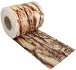 Noor Zaunblende PVC blickdicht 35 Meter inkl. 25 Klemmschienen-Steinmauer mediterran