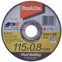 Makita Trennscheibe 115x0,8mm Inox B-45727