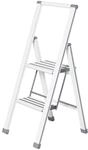 Wenko Alu-Design Klapptrittleiter 2-stufig, wei&szlig;