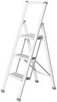 Wenko Alu-Design Klapptrittleiter 3-stufig, wei&szlig;