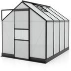 Vitavia Gew&auml;chshaus Apollo 5000 inkl. 1 Dachfenster - 5,0 m&sup2;-schwarz-6 mm