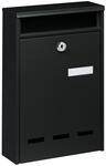 Burg W&auml;chter Briefkasten Wismar schwarz DIN B5 771 S