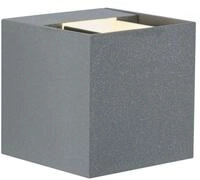 Paulmann Au&szlig;enwandleuchte Cybo Grau Aluminium 80 x 80 mm