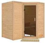 Karibu Sahib 1-Sauna 40mm-Fronteinstieg -Exklusivoptik-Ohne Ofen-ohne