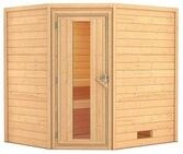 Karibu Woodfeeling Sauna Mia - 38 mm -ohne Dachkranz- Isolierte Saunat&uuml;r