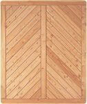T&J SKAGEN Sichtschutzzaun L&auml;rche 1500 x 1800 mm