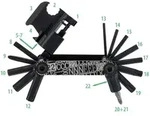 CONTEC Multifunktionswerkzeug Pocket Gadget - F22 Stealth schwarz