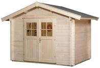 Weka Gartenhaus Premium 45 mit Vordach - 300x250cm - 50 % Rabatt auf Dacheindeckung