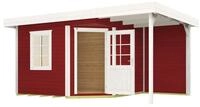 Weka Designhaus 213 A 390 x 240 cm Gr.1 schwedenrot - 50 % Rabatt auf Dacheindeckung