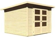 Karibu Gartenhaus Stockach 4 - 19 mm-246 x 246 cm-naturbelassen
