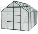 Vitavia Gew&auml;chshaus Uranus 11500 inkl. 4 Dachfenstern - 11,5 m&sup2; -dunkelgr&uuml;n-4 mm