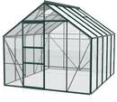 Vitavia Gew&auml;chshaus Merkur 8300 inkl. 2 Dachfenstern - 8,3 m&sup2; -dunkelgr&uuml;n-3 mm