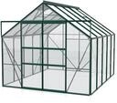 Vitavia Gew&auml;chshaus Mars 8300 inkl. 2 Dachfenstern - 8,3 m&sup2; -dunkelgr&uuml;n-3 mm