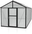 Vitavia Gew&auml;chshaus Zeus 15700 inkl. 3 Dachfenstern - 15,7 m&sup2; -schwarz-16 mm