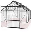 Vitavia Gew&auml;chshaus Cassandra 9900 inkl. 4 Dachfenstern - 9,9 m&sup2; -schwarz
