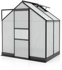 Vitavia Gew&auml;chshaus Apollo 2500 inkl. 1 Dachfenster - 2,5 m&sup2;-schwarz-6 mm