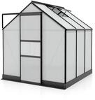 Vitavia Gew&auml;chshaus Apollo 3800 inkl. 1 Dachfenster - 3,8 m&sup2;-schwarz-6 mm