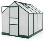 Vitavia Gew&auml;chshaus Apollo 5000 inkl. 1 Dachfenster - 5,0 m&sup2;-dunkelgr&uuml;n-6 mm