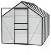Vitavia Gew&auml;chshaus Venus 6200 inkl. 2 Dachfenstern - 6,2 m&sup2;-schwarz-6 mm