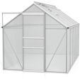 Vitavia Gew&auml;chshaus Venus 6200 inkl. 2 Dachfenstern - 6,2 m&sup2; -Alu-blank eloxiert-6