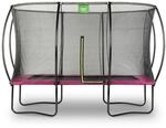 Exit Silhouette Trampolin mit Sicherheitsnetz-244 x 366 cm-rosa