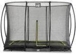 Exit Silhouette Bodentrampolin mit Sicherheitsnetz-214 x 305 cm-schwarz