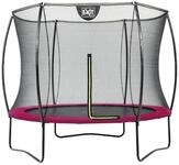 EXIT Silhouette Trampolin mit Sicherheitsnetz-&Oslash; 244 cm-rosa