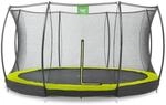 Exit Silhouette Bodentrampolin mit Sicherheitsnetz-&Oslash; 366 cm-gr&uuml;n